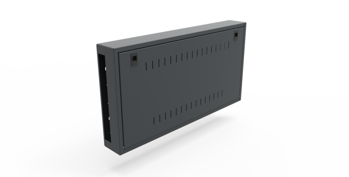 Segment RACK 2U do rozdzielnicy i-Future Kod: E.RS-H20-W20-D20-7016-00 Kolor: Antracyt (RAL 7016)