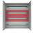 Zestaw rozdzielnica + maskownice + segmenty DIN i-Future w kolorze Grenton wysokość standard. szerokość standard. szara. E.MS-H20-W20-D20-7035-00