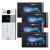 W skład zestawu wchodzi: Panel zewnętrzny IP Akuvox R20BX4 x1 Monitor wideodomofonowy IP 8" Akuvox S563W x4