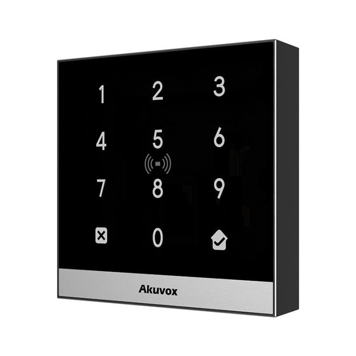 Akuvox A02 to terminal kontroli dostępu oparty na protokole IP, który łączy kontroler drzwi i czytnik kart w jednym urządzeniu. Obsługuje numery PIN, karty RFID i dostęp mobilny za pośrednictwem NFC, oferując użytkownikom elastyczność w zakres