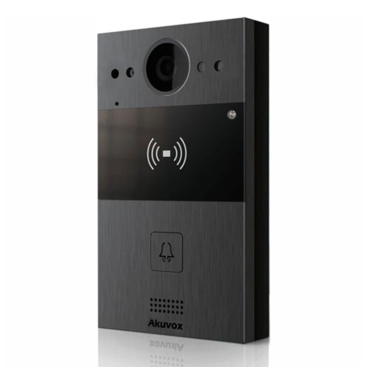 Kamera: 110 stopni Pozdzielczość: 2Mpx Połączenie: Przewodowe Podgląd zdalny: Tak Czytnik kart: Tak Szyfrator: Nie Klasa szczelności: IP65 Współpraca SIP, Onvif, Grenton, Fibaro