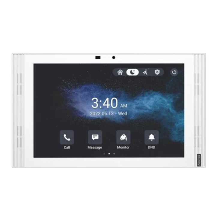 Monitor 10,1" pojemnościowy ekran dotykowy, Rozdzielczość: 1280 × 800, Cztery głośniki, 8 wejść alarmowych i wbudowany przekaźnik, Wsparcie RS485, Wymiary: 278x164x22,8mm