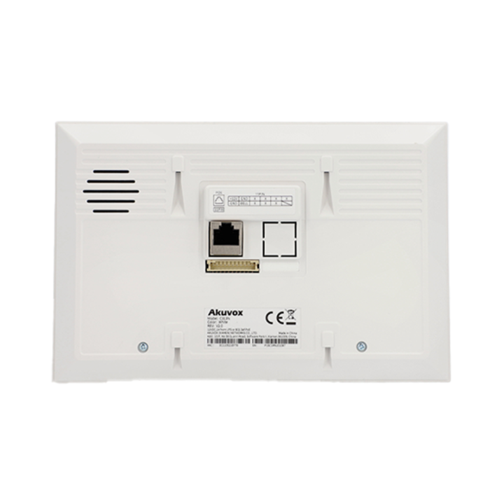 Monitor wideodomofonowy IP 7" System operacyjny Linux Komunikacja dwustronna z innymi urządzeniami bazującymi na protokole SIP Zasilanie: PoE Intercom, Dzwonek, Session Initiation Protocol Wymiary: 200(szer.) x 132(wys.) x 17.5(gł.) mm