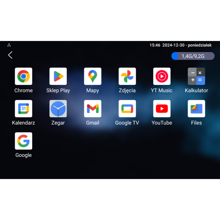 10" pojemnościowy ekran dotykowy Rozdzielczość: 1280 × 800 System operacyjny: Android 12 Połączenie: Przewodowe / Bezprzewodowe Komunikacja: TCP/IP, SIP 8 wejść alarmowych i 1 wbudowany przekaźnik Cztery głośniki Zasilanie: PoE (IEEE802.3af) / 