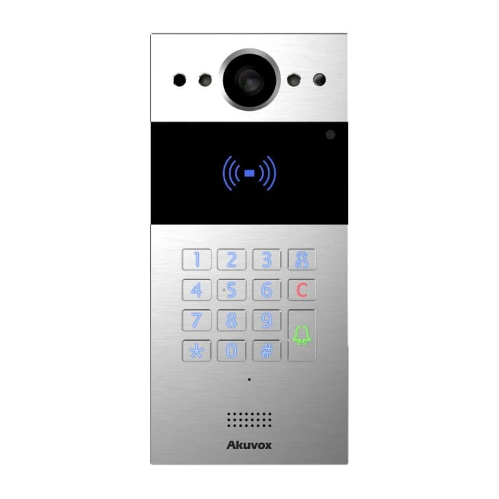 W skład zestawu wchodzi: Panel zewnętrzny IP Akuvox R20K x1 Monitor wideodomofonowy IP 7" Akuvox S562 x1