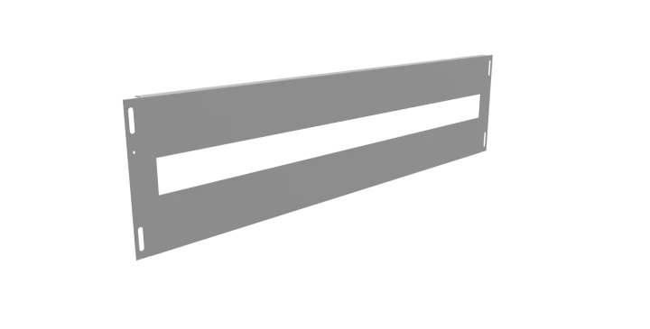 Maskownica środkowa wys. standard. szer. standard. Kod: E.CG-H20-W20-D20-7035-00 Kolor: Szary połysk (RAL 7035)