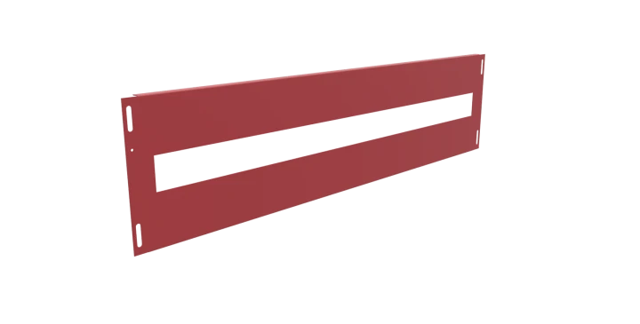 Maskownica środkowa wys. standard. szer. standard. Kod: E.CG-H20-W20-D20-3018-00 Kolor: Truskawkowa czerwień połysk (RAL 3018)